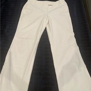 LOFT Elegant Cream fine corduroy Trousers 6P